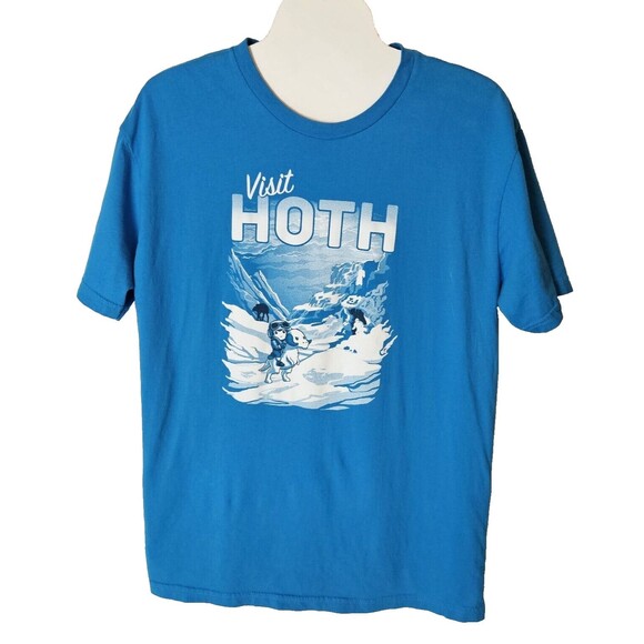 Star Wars Visit Hoth Mens Graphic T-Shirt Size Large - Picture 1 of 3